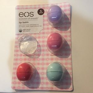 SET OF 4 eos lip balm